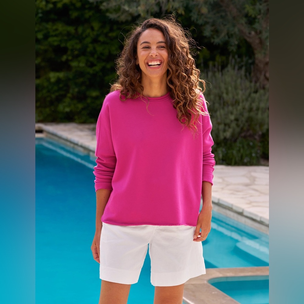Frank & Eileen Tee Lab Anna Bright Pink Magenta Capelet